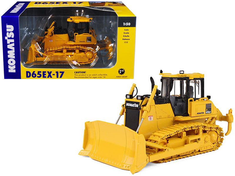 First Gear Komatsu D65EX-17 Sigmadozer with Ripper 1/50 Diecast Model by First Gear