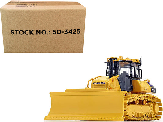 First Gear Komatsu D71PXi-24 Dozer with Drawbar 1/50 Diecast Model by First Gear