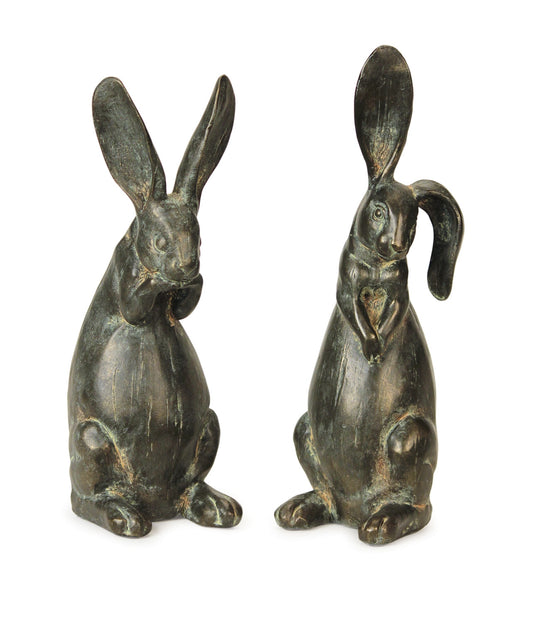 Floppy Ear Rabbit Statue (Set of 2)
