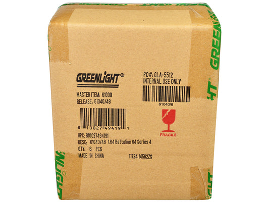 Greenlight "Battalion 64" Set of 6 pieces Series 4 1/64 Diecast Models by Greenlight