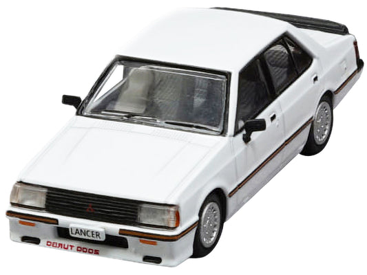 BM Creations Mitsubishi Lancer EX2000 Turbo RHD (Right Hand Drive) White with Stripes with Extra Wheels 1/64 Diecast Model Car by BM Creations