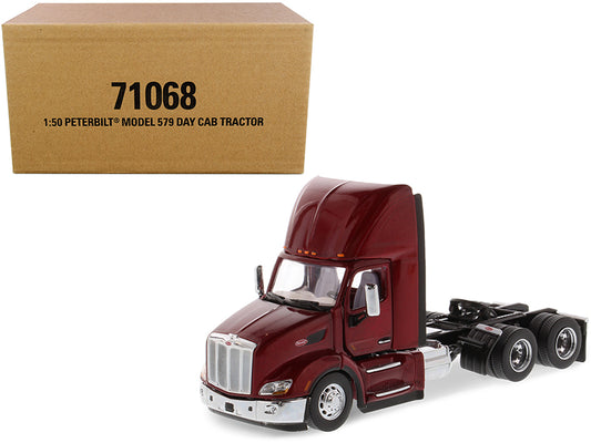 Diecast Masters Peterbilt 579 Day Cab Truck Tractor Legendary Red "Transport Series" 1/50 Diecast Model by Diecast Masters