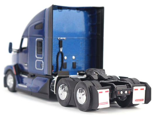 Diecast Masters Kenworth T680 Truck Tractor Deep Cerulean Blue Metallic "Transport Series" 1/50 Diecast Model by Diecast Masters
