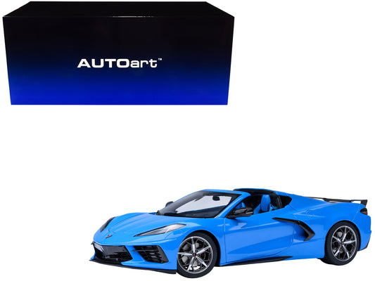 Autoart 2020 Chevrolet Corvette C8 Stingray Rapid Blue 1/18 Model Car by Autoart