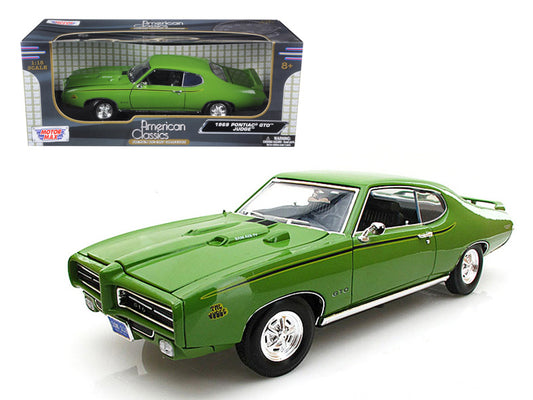Motormax 1969 Pontiac GTO Judge Green 1/18 Diecast Car Model by Motormax