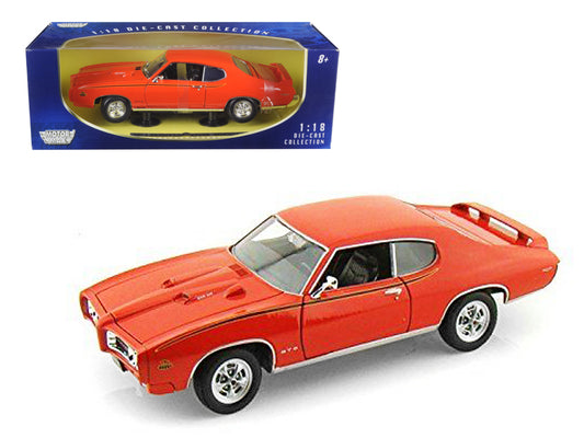 Motormax 1969 Pontiac GTO Judge Orange 1/18 Diecast Model Car by Motormax