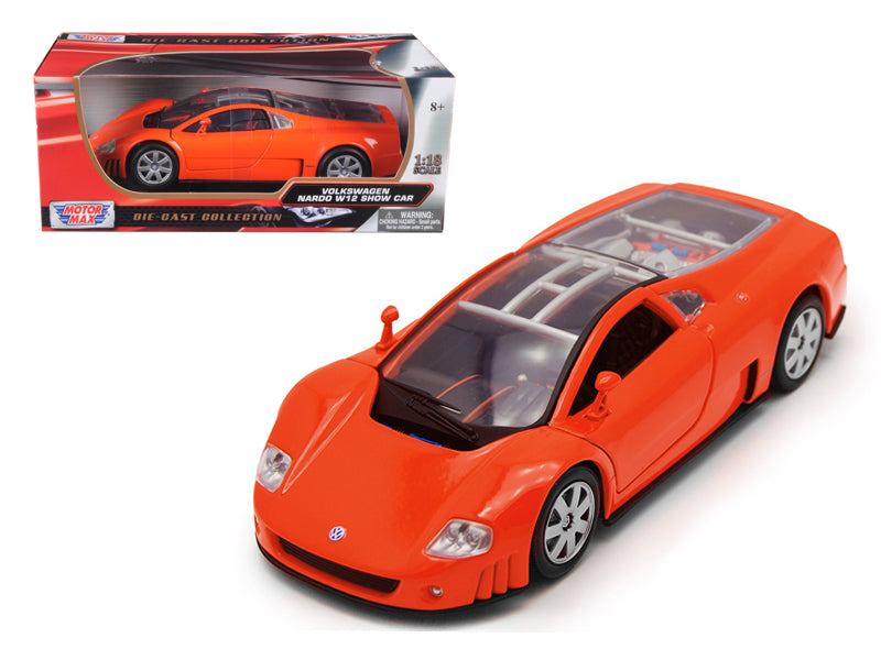 Motormax Volkswagen Nardo W12 Show Car Orange 1/18 Diecast Model Car by Motormax