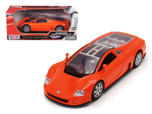 Motormax Volkswagen Nardo W12 Show Car Orange 1/18 Diecast Model Car by Motormax