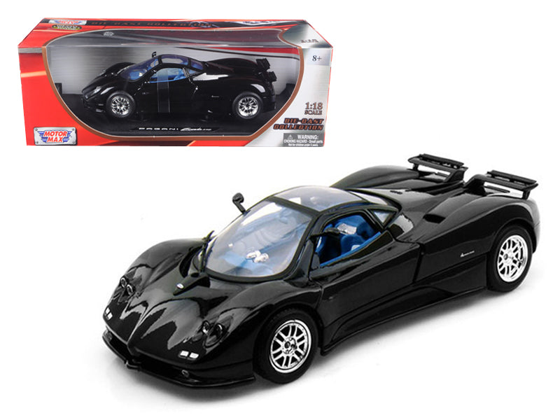 Motormax Pagani Zonda C12 Black 1/18 Diecast Model Car by Motormax