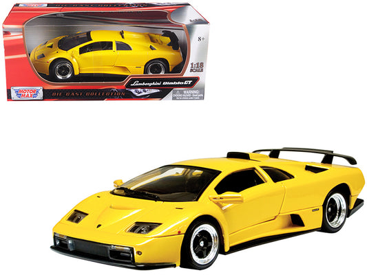 Motormax Lamborghini Diablo GT Yellow 1/18 Diecast Model Car by Motormax