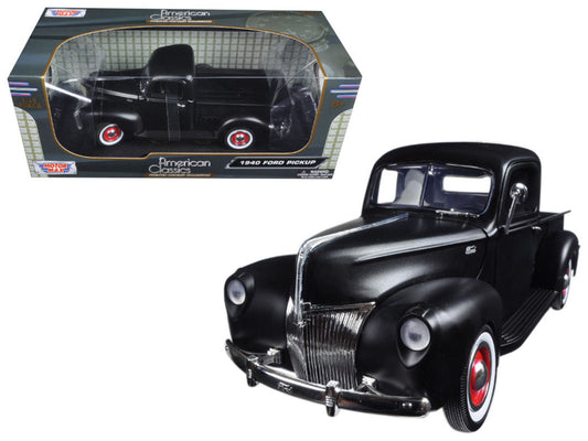 Motormax 1940 Ford Pickup Matt Black 1/18 Diecast Model Car by Motormax