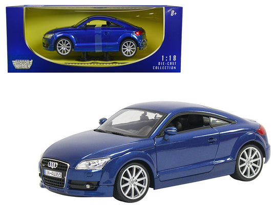 Motormax 2007 Audi TT Blue 1/18 Diecast Car Model by Motormax