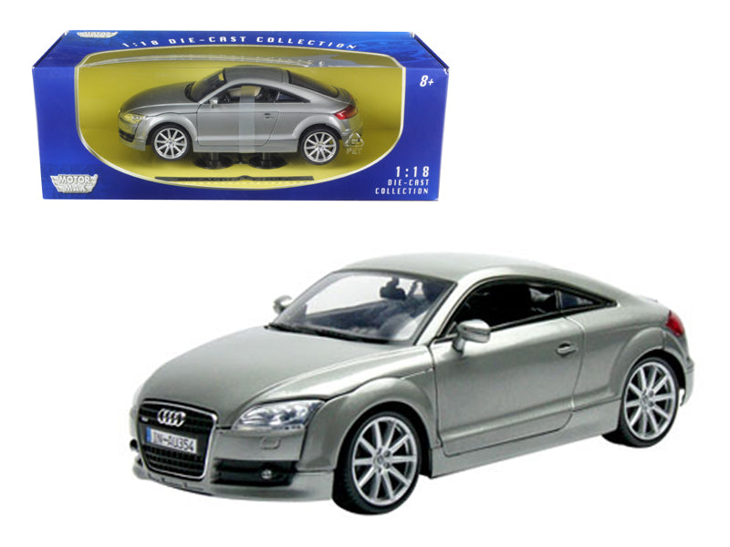 Motormax 2007 Audi TT Coupe Grey 1/18 Diecast Car Model by Motormax