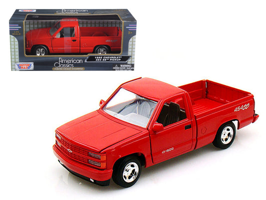 Motormax 1992 Chevrolet SS 454 Pickup Truck Red 1/24 Diecast Model by Motormax