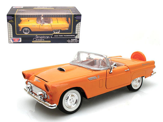 Motormax 1956 Ford Thunderbird Orange 1/24 Diecast Car Model by Motormax
