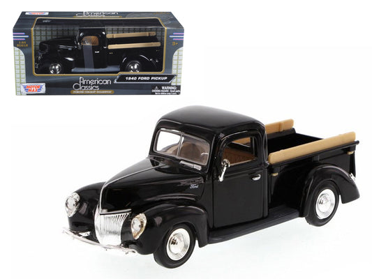 Motormax 1940 Ford Pickup Truck Black 1/24 Diecast Model Car by Motormax