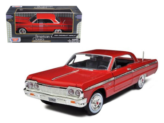 Motormax 1964 Chevrolet Impala Red 1/24 Diecast Model Car by Motormax