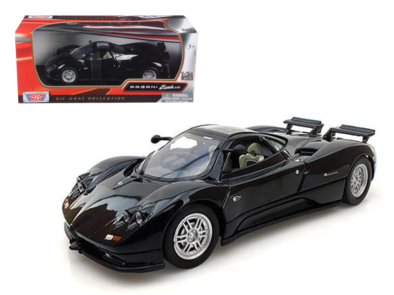 Motormax Pagani Zonda C12 Black 1/24 Diecast Car Model by Motormax
