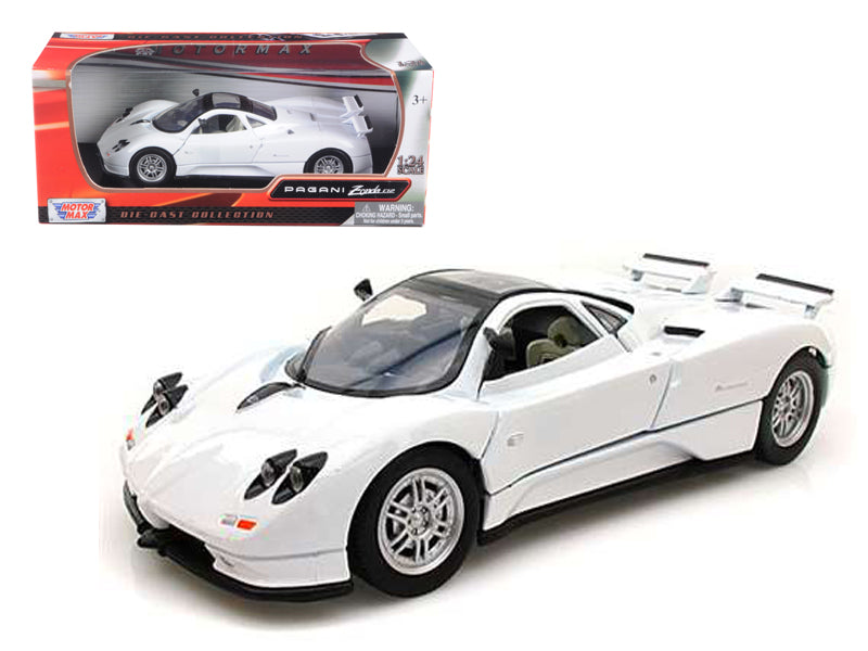 Motormax Pagani Zonda C12 White 1/24 Diecast Car Model by Motormax