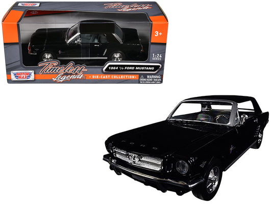 Motormax 1964 1/2 Ford Mustang Black 1/24 Diecast Model Car by Motormax