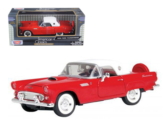 Motormax 1956 Ford Thunderbird Red 1/24 Diecast Car Model by Motormax