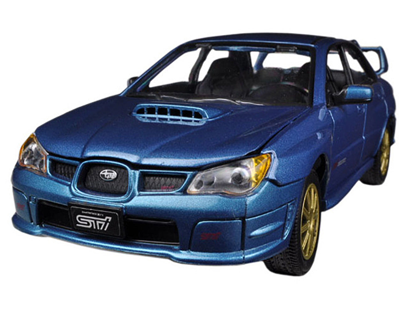 Motormax Subaru Impreza WRX STi Blue Metallic 1/24 Diecast Model Car by Motormax