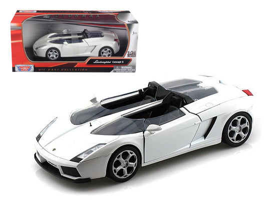 Motormax Lamborghini Concept S White 1/24 Diecast Car Model by Motormax
