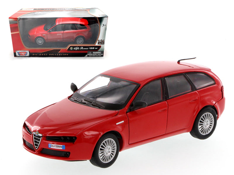 Motormax Alfa Romeo 159 SW Red 1/24 Diecast Car Model by Motormax