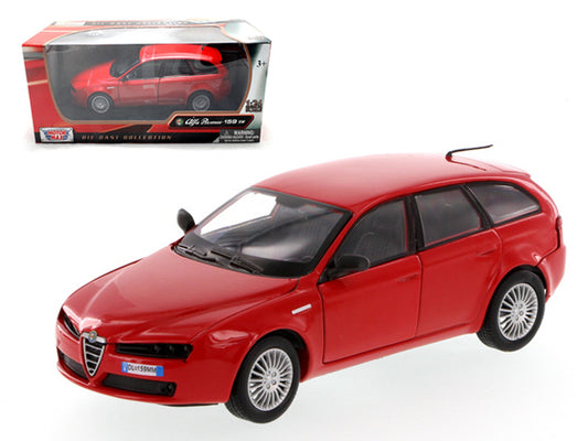 Motormax Alfa Romeo 159 SW Red 1/24 Diecast Car Model by Motormax