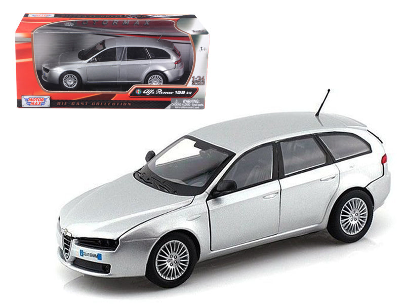 Motormax Alfa Romeo 159 SW Silver 1/24 Diecast Car Model by Motormax