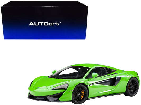Autoart Mclaren 570S Mantis Green with Black Wheels 1/18 Model Car by Autoart