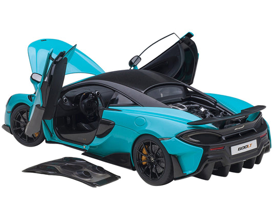 Autoart Mclaren 600LT Fistral Blue and Carbon 1/18 Model Car by Autoart