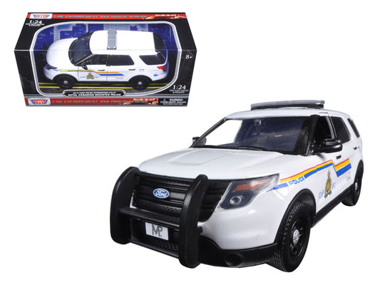 Motormax 2015 Ford Police Interceptor Utility with Light Bar "RCMP Royal Canadian Mounted Police" White 1/24 Diecast Model Car by Motormax