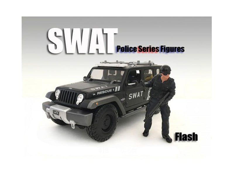American Diorama SWAT Team Flash Figure For 1:18 Scale Models by American Diorama