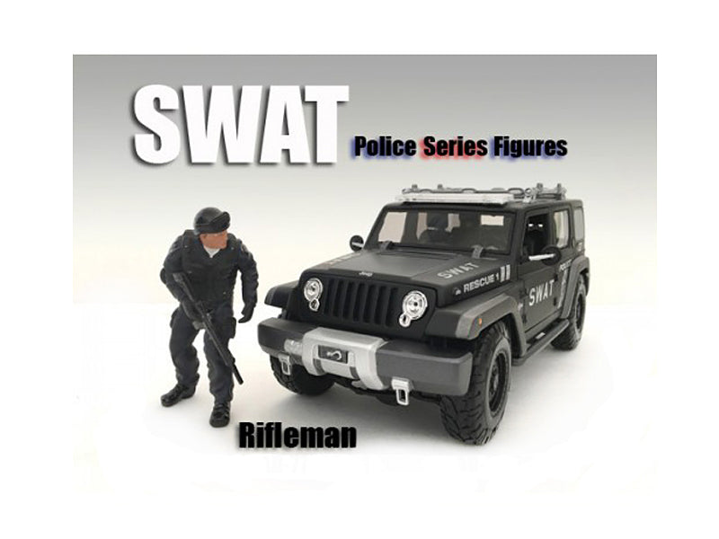 American Diorama SWAT Team Rifleman Figure For 1:18 Scale Models by American Diorama