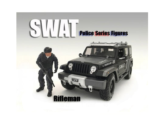American Diorama SWAT Team Rifleman Figure For 1:18 Scale Models by American Diorama