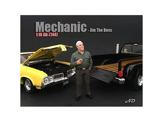 American Diorama Mechanic Jim The Boss Figurine for 1/18 Scale Models by American Diorama