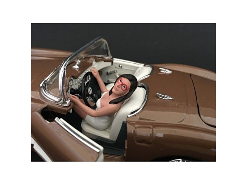 American Diorama Female Driving Figurine for 1/18 Scale Models by American Diorama