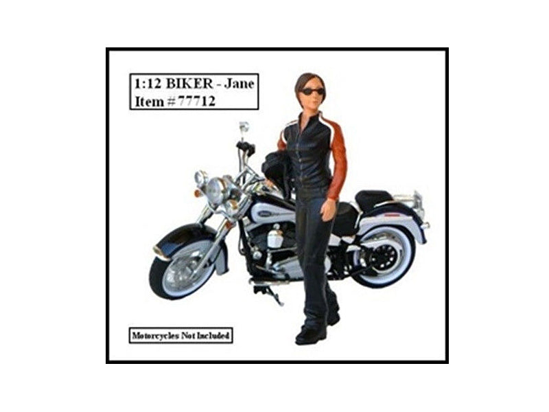 American Diorama Biker Jane Figure For 1:12 Models by American Diorama