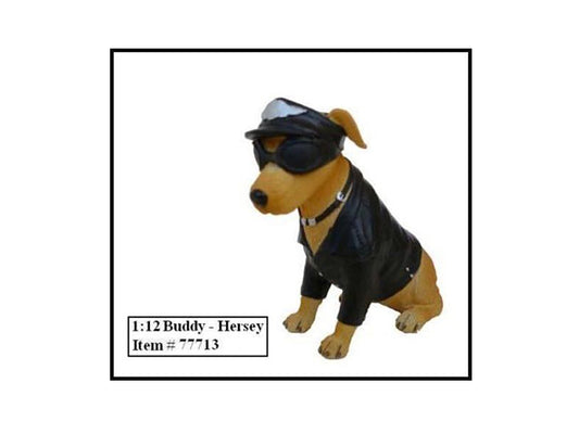 American Diorama Biker's Dog "Buddy Hersey" Figure For 1:12 Models by American Diorama