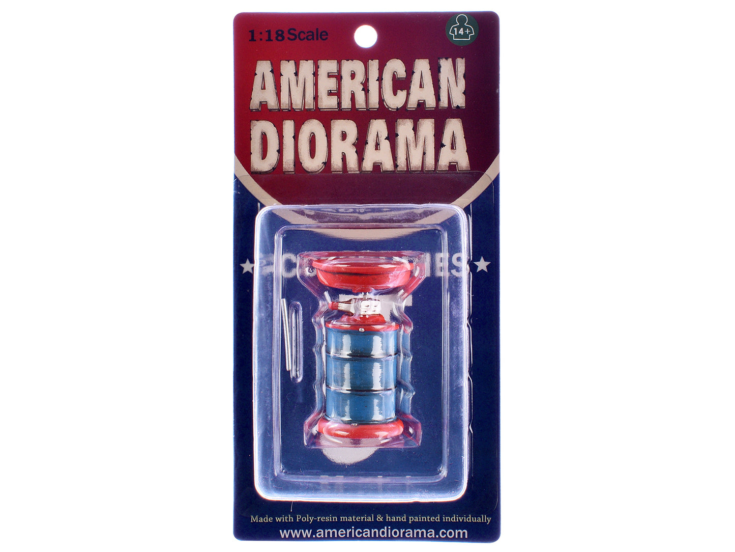 American Diorama Portable Waste Oil Drain Tank for 1/18 Scale Models by American Diorama