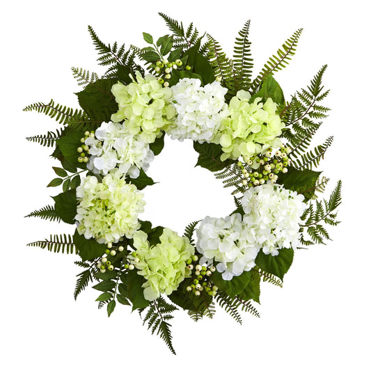 24" Hydrangea Berry Wreath