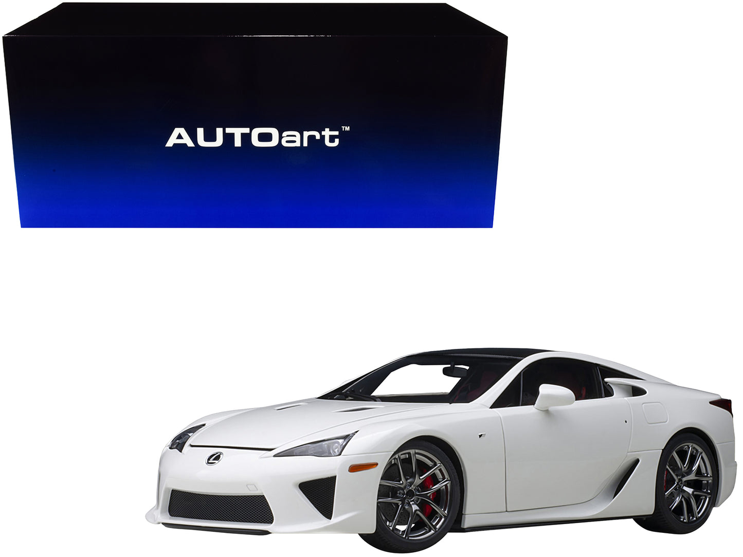 Autoart Lexus LFA Whitest White with Carbon Top 1/18 Model Car by Autoart