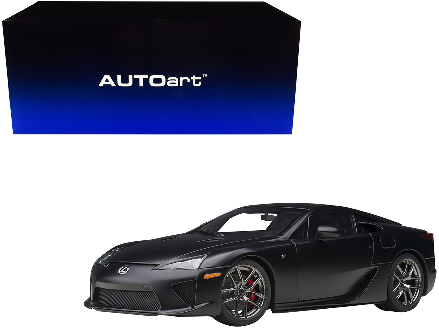 Autoart Lexus LFA Matt Black 1/18 Model Car by Autoart