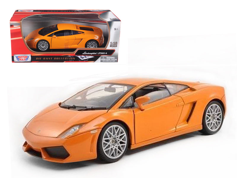 Motormax Lamborghini LP 560-4 Orange 1/18 Diecast Car Model by Motormax