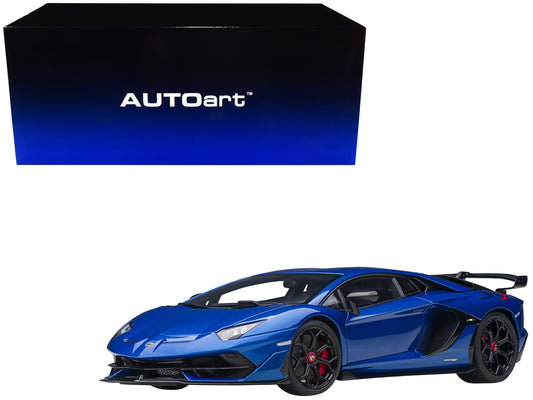 Autoart Lamborghini Aventador SVJ Blue Nethuns Metallic 1/18 Model Car by Autoart