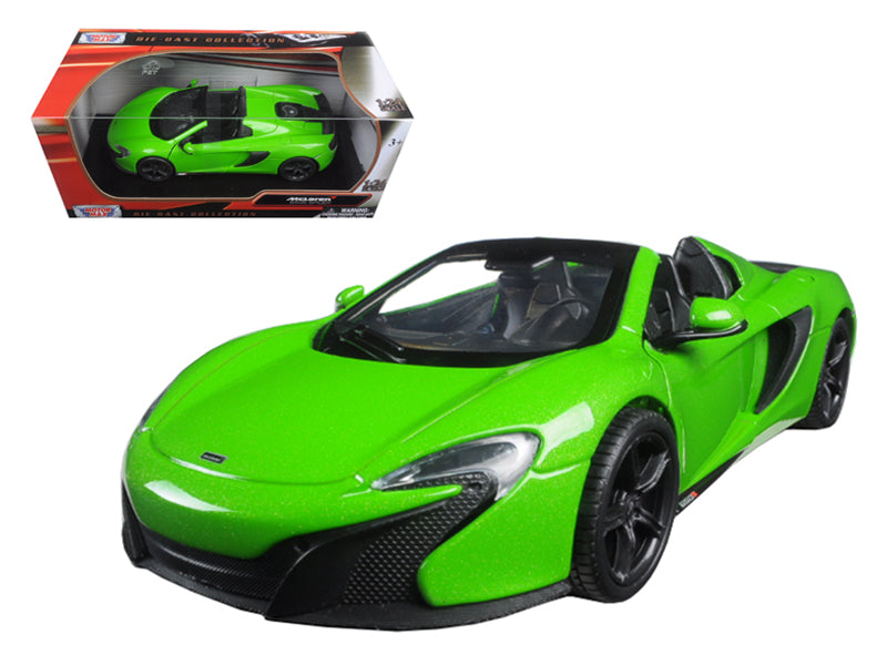 Motormax McLaren 650S Spider Green 1/24 Diecast Model Car by Motormax
