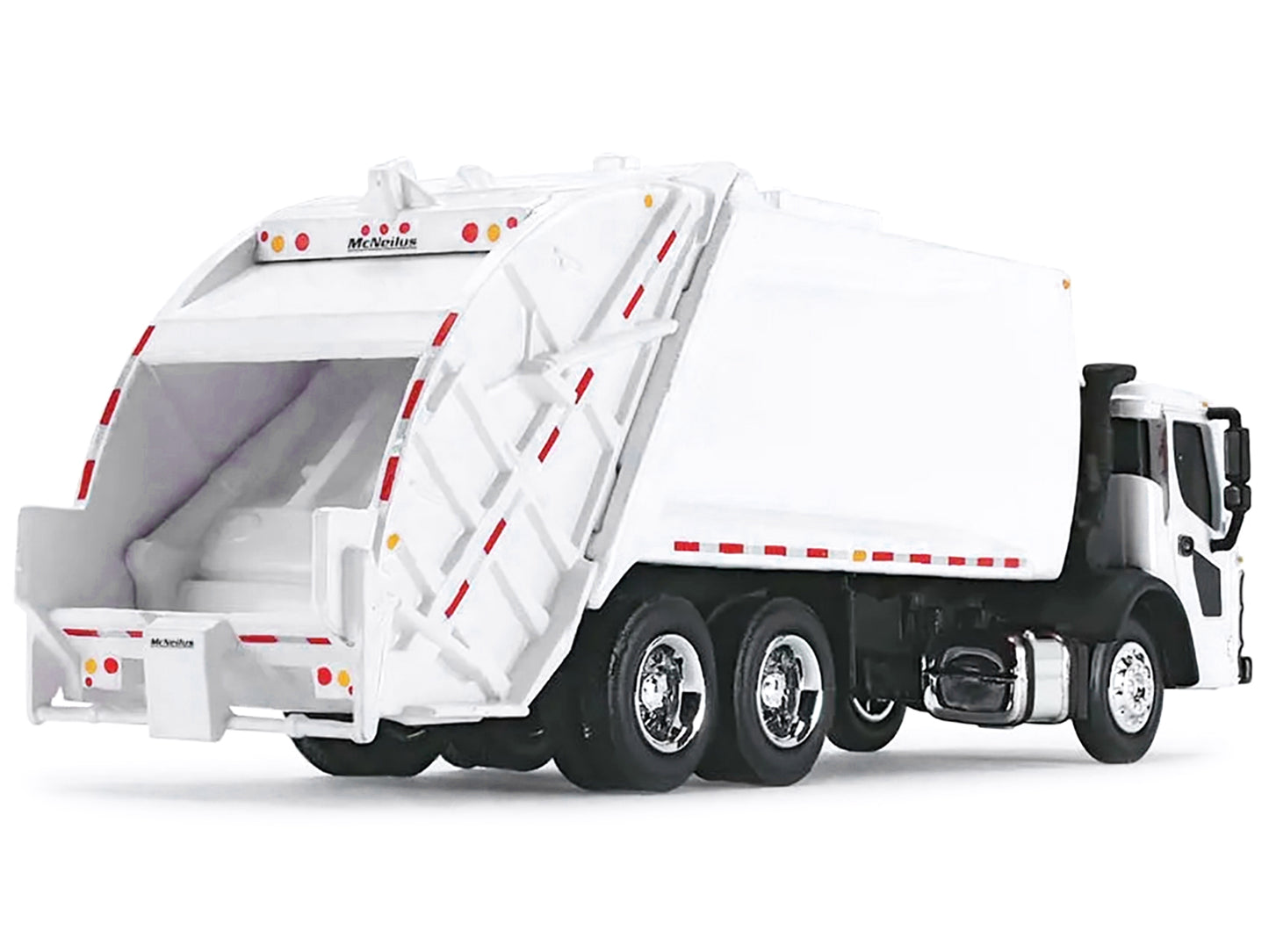 First Gear Mack LR with McNeilus Rear Load Refuse Body White 1/87 (HO) Diecast Model by First Gear