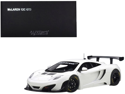 Autoart Mclaren 12C GT3 White 1/18 Diecast Model Car by Autoart