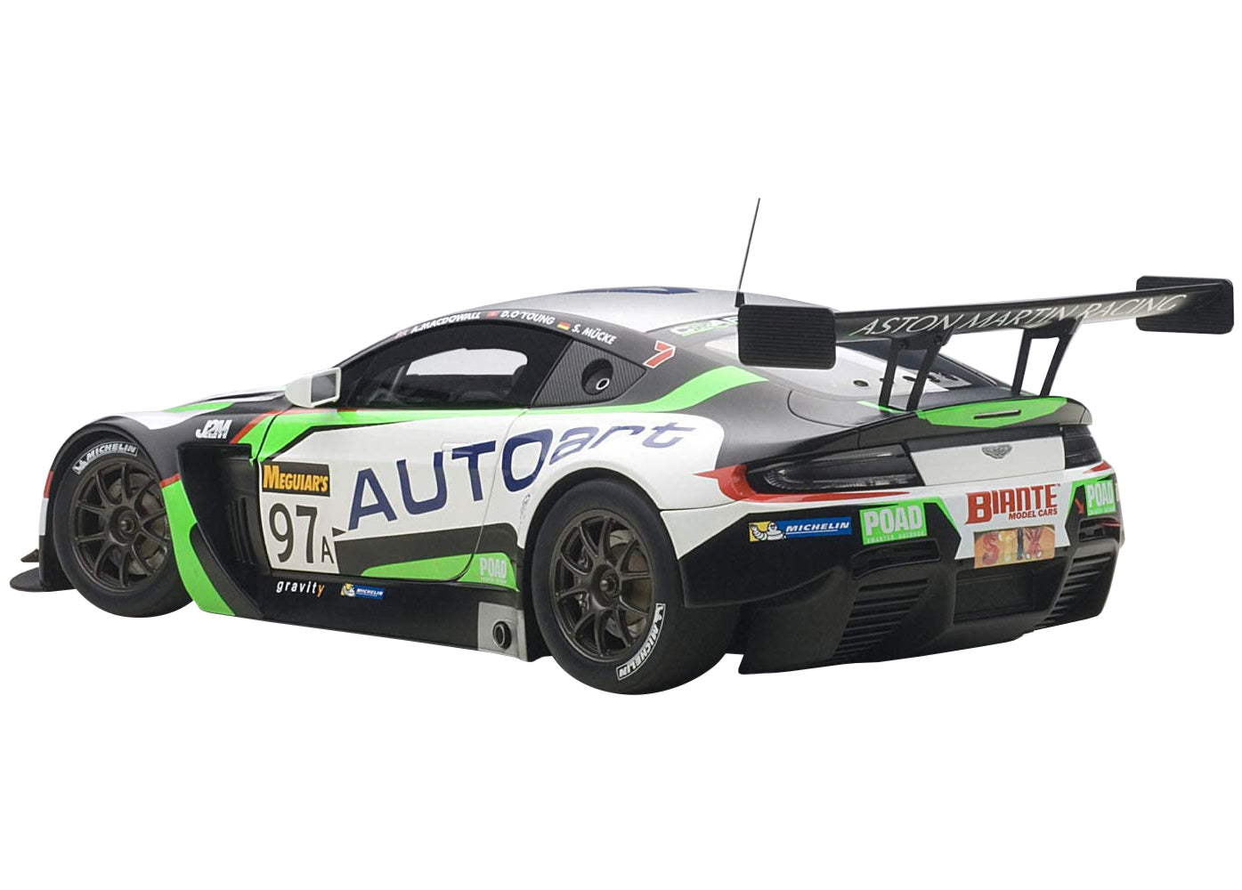 Autoart Aston Martin V12 Vantage Bathurst 12hour Endurance Race 2015 #97 A. Macdowall / D. O'Young / S. Mucke 1/18 Model Car by Autoart
